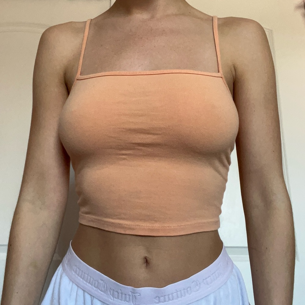 Forever 21 Pastel Orange Crop Top